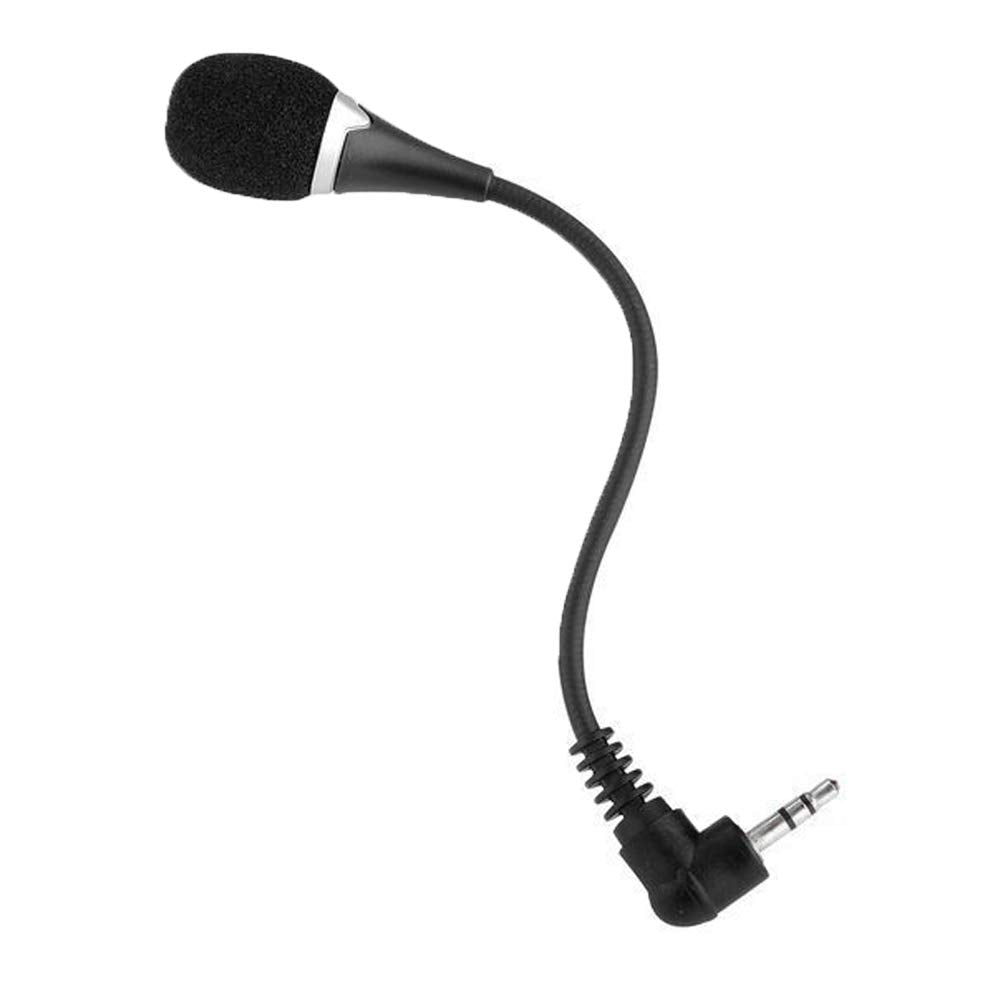 Dengofng Mini 3.5Mm Notebook Microphone, Flexible 3.55Mm Plug External Microphone Speaker Mic For Android And Windows Smartphone